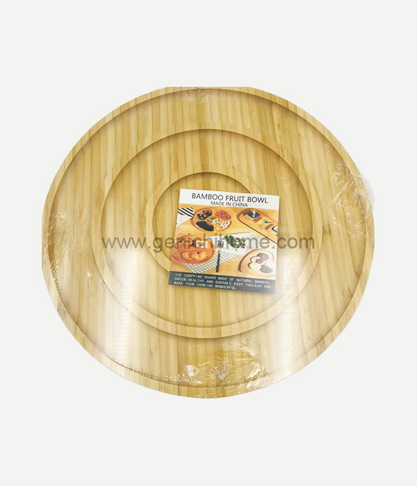 Bamboo nut tray rotundity