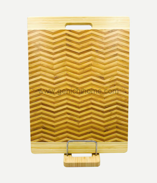 Fishbone cutting board slotted hawakan