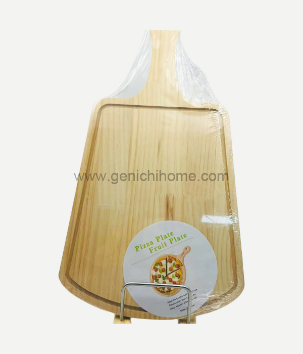 Rectangular pizza tray na may mga hawakan